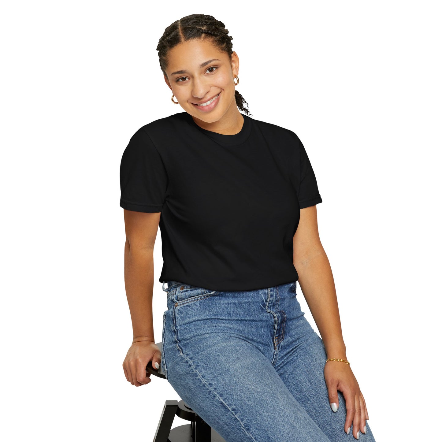 Premium Solid Plain Unisex T-Shirt | Hopparel | Black