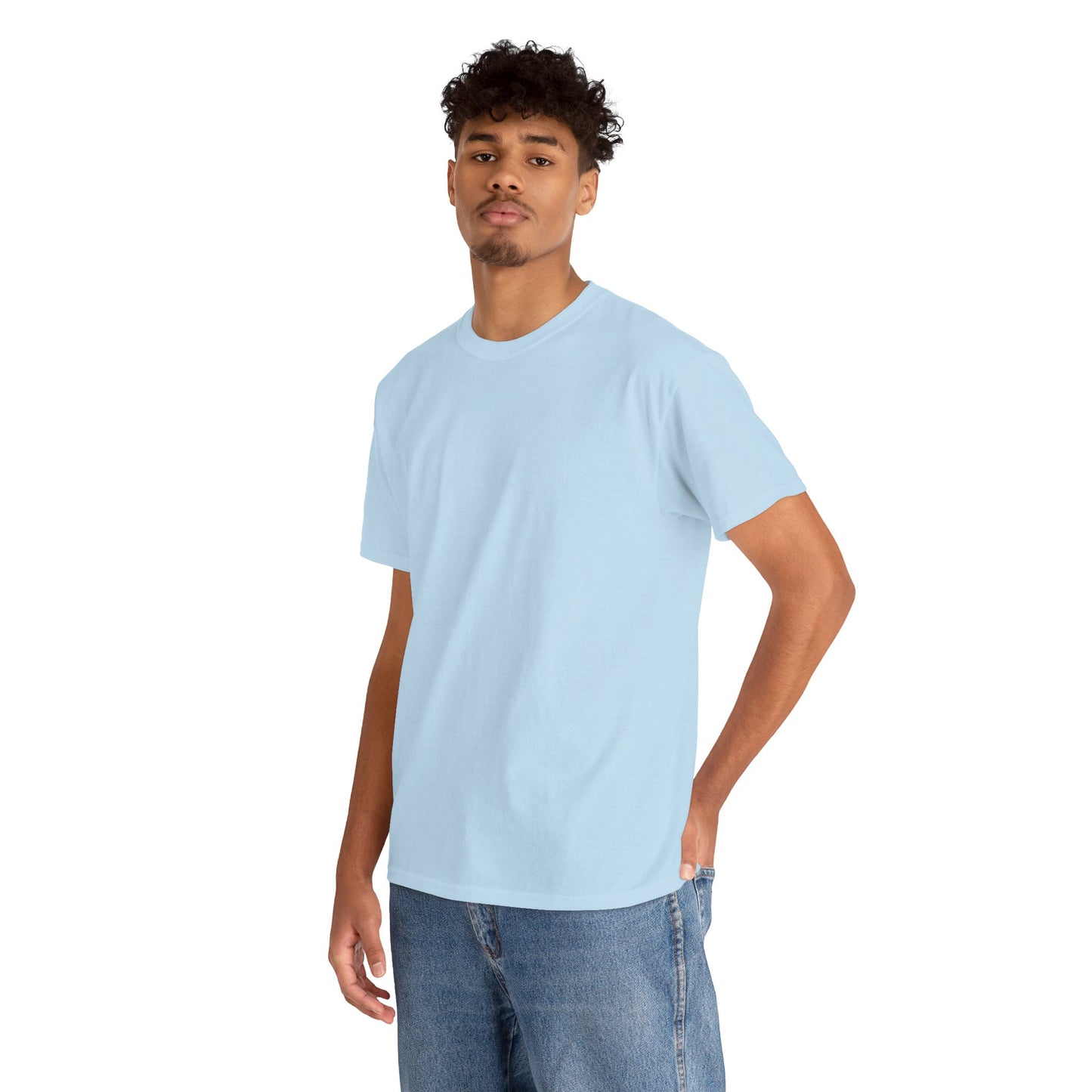 Premium Solid Plain Unisex T-Shirt | Hopparel | Light Blue
