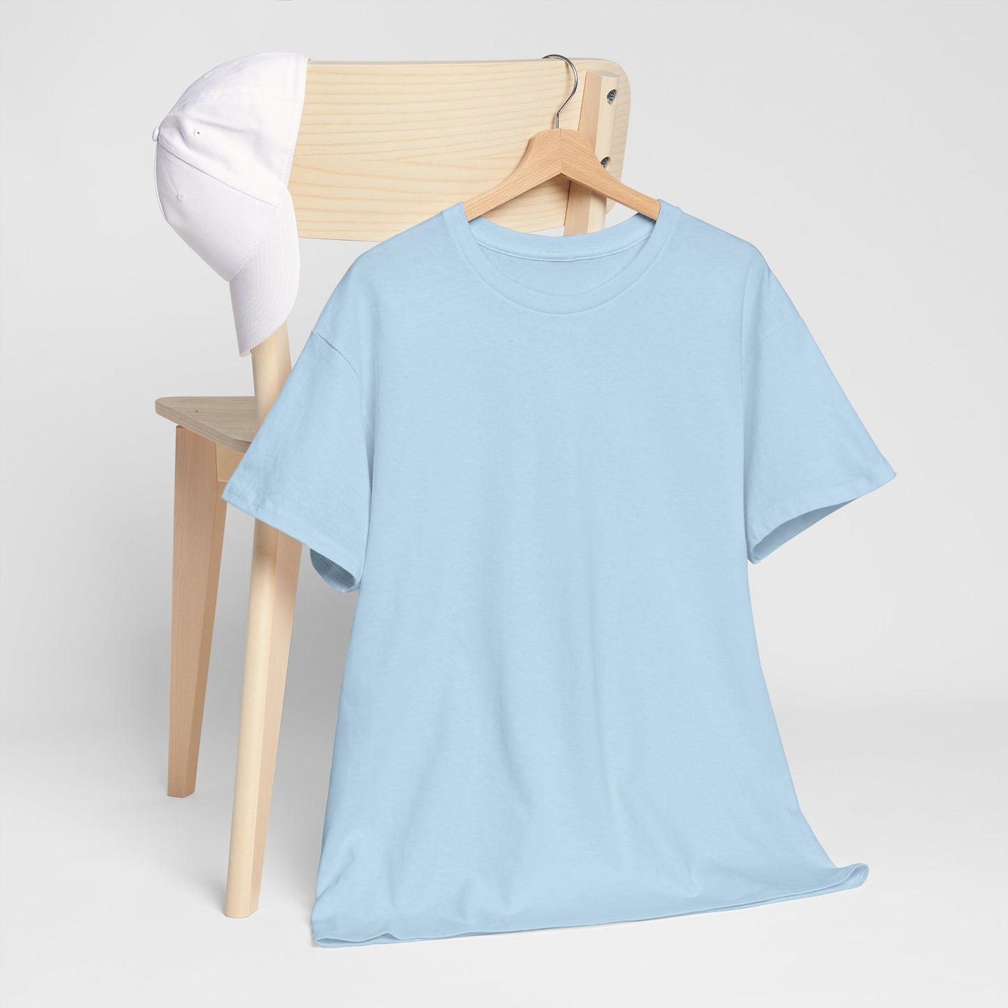 Premium Solid Plain Unisex T-Shirt | Hopparel | Light Blue